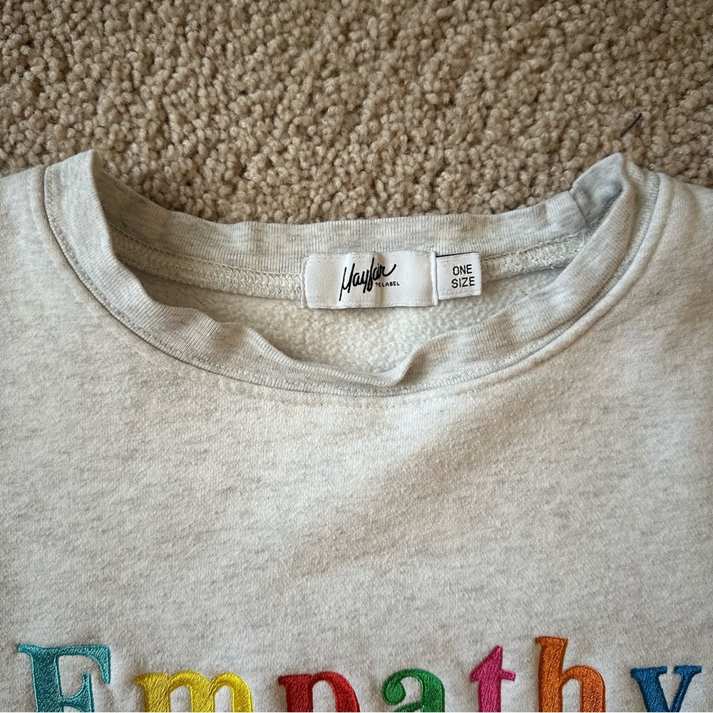 The Mayfair Group Empathy Always Sweatshirt and Sweatpants Set - Picture 7 of 14